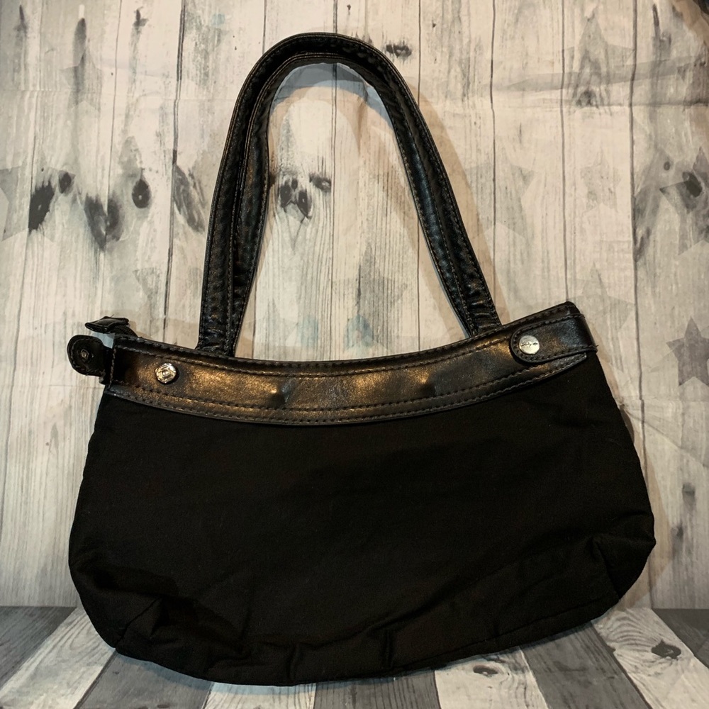 Thirty One Black Fabric Purse Shoulder Travel